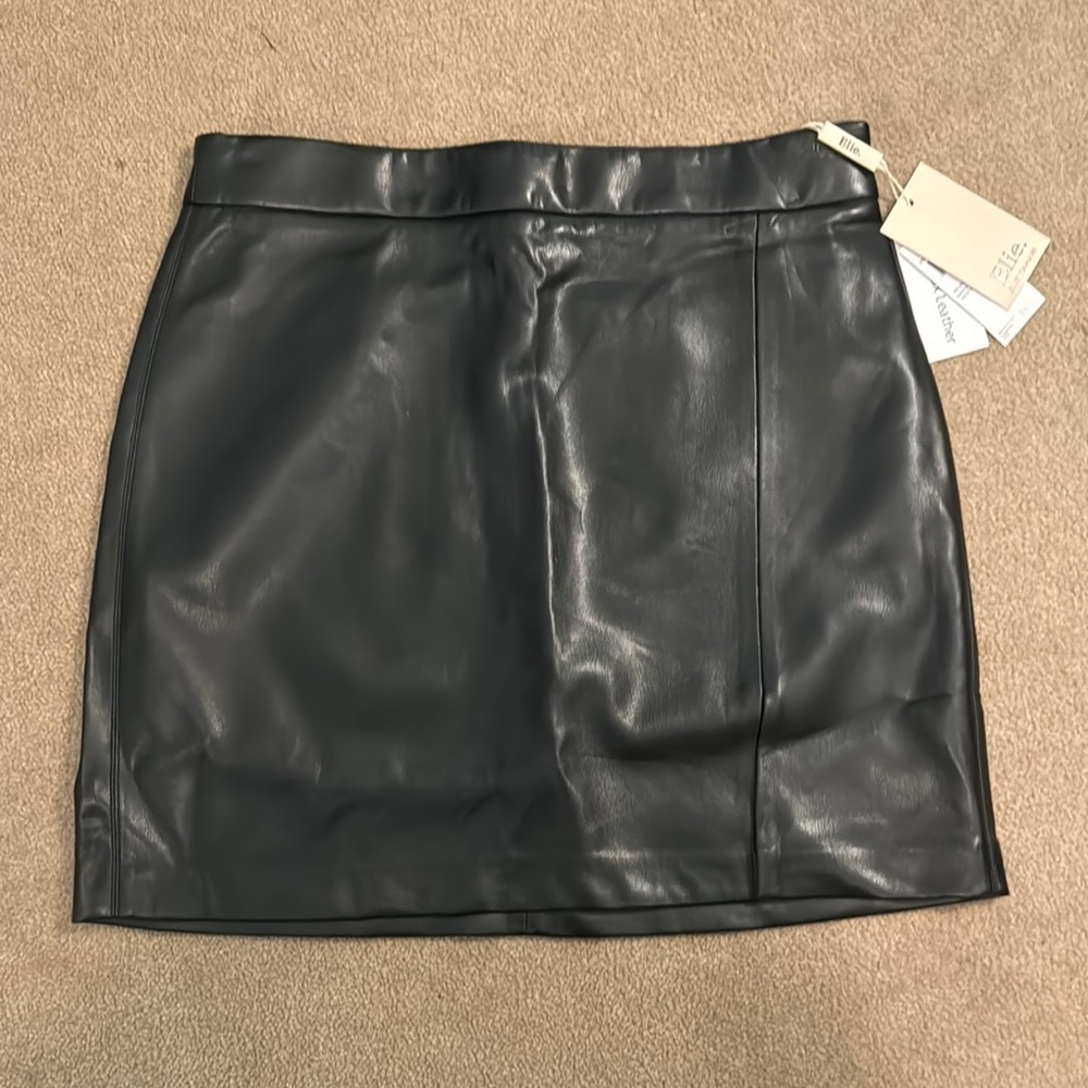 Black Leather Skirt
